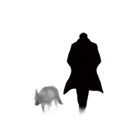 animal, creature, jacket, staff transparent PNG cut-out