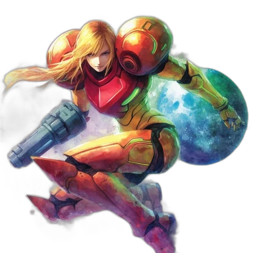robot, weapon, concept art, watercolor transparent PNG cut-out