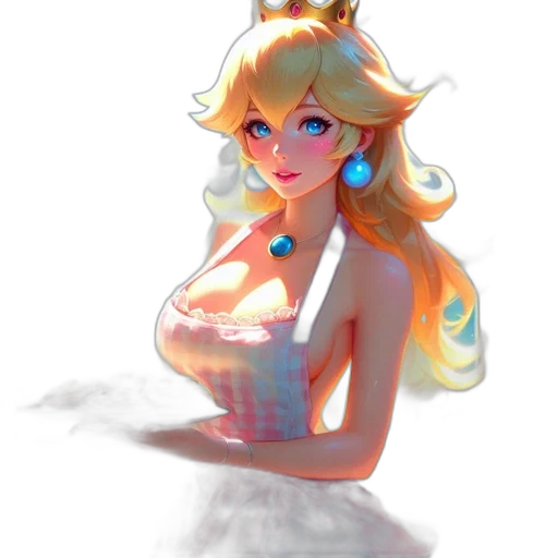 dress, crown, staff, concept art transparent PNG cut-out