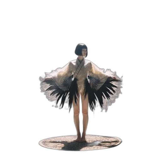 dress, jewelry, concept art, 3d render transparent PNG cut-out