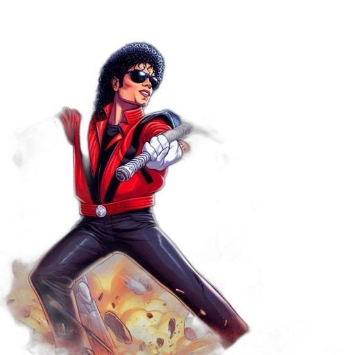 jacket, weapon, comic book art, concept art transparent PNG cut-out