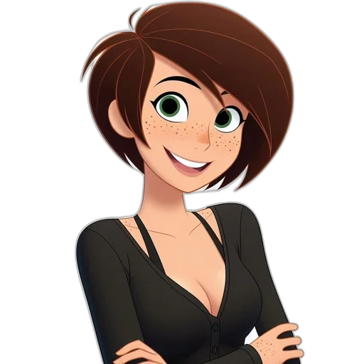 staff, dress, face, jewelry transparent PNG cut-out