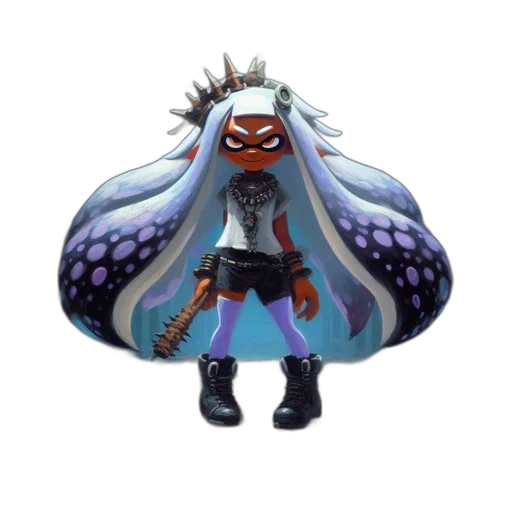 creature, staff, weapon, mask transparent PNG cut-out