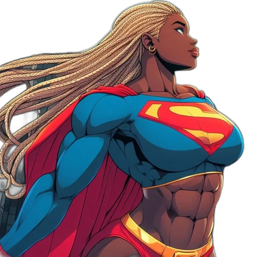 comic book art, concept art, imposing, female transparent PNG cut-out