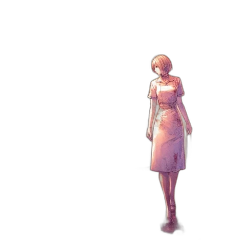 dress, staff, robot, weapon transparent PNG cut-out