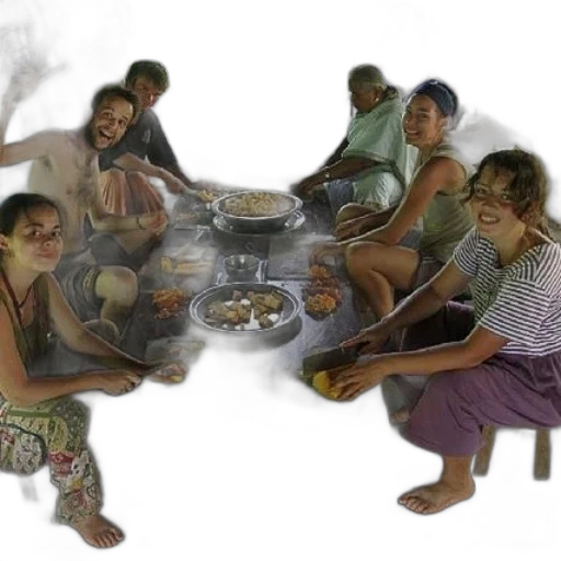concept art, fire, fog, group transparent PNG cut-out