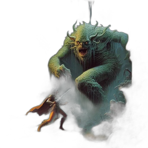 creature, mask, staff, dragon transparent PNG cut-out