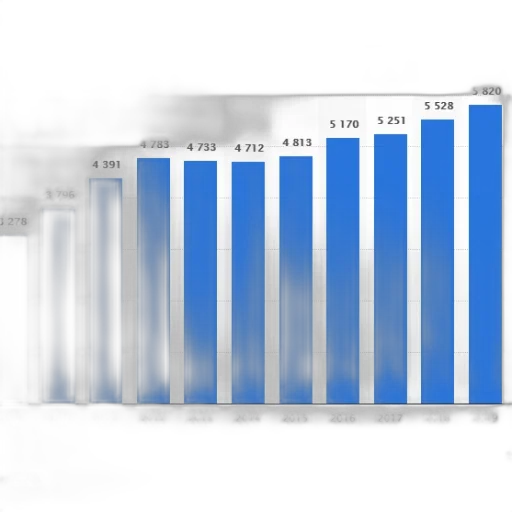 blue, bar, graph, showing transparent PNG cut-out