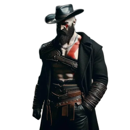 mask, jacket, hat, weapon transparent PNG cut-out