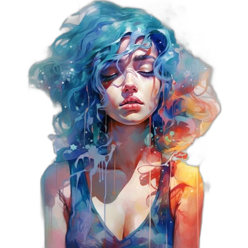 dress, face, fantasy art, concept art transparent PNG cut-out