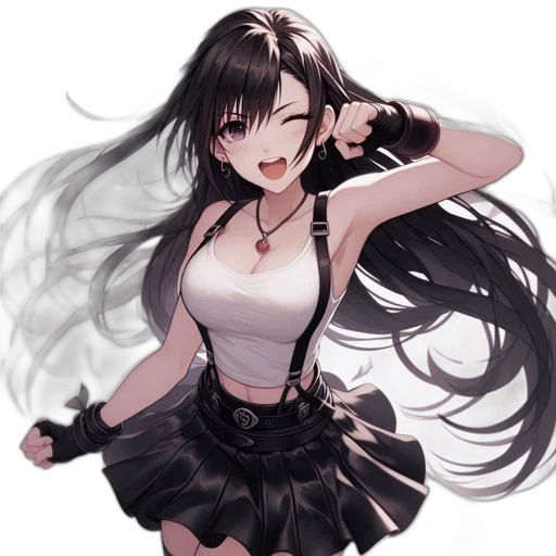 staff, weapon, dress, hair transparent PNG cut-out