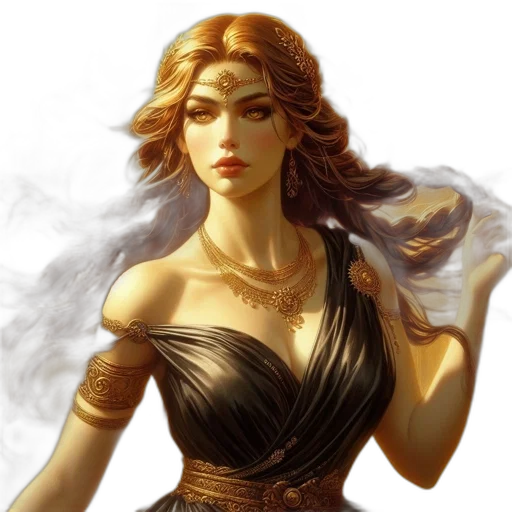 dress, jewelry, fantasy art, concept art transparent PNG cut-out