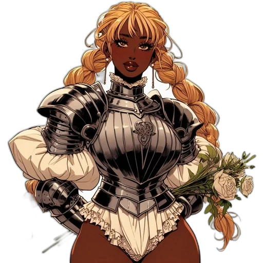 dress, flower, crown, concept art transparent PNG cut-out