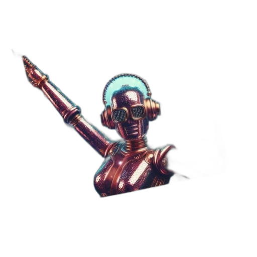 robot, weapon, staff, sword transparent PNG cut-out