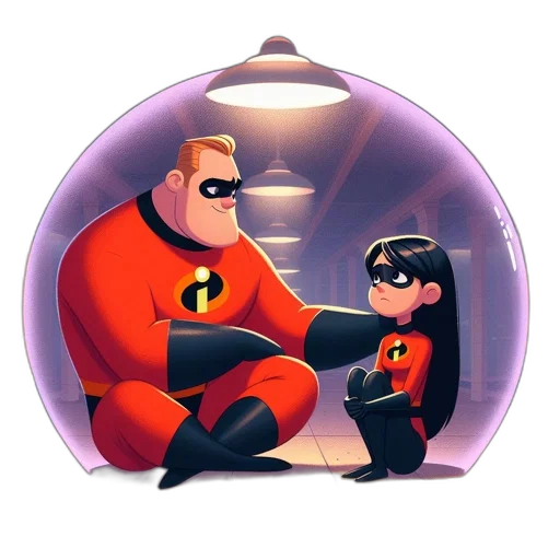 concept art, comic book art, cartoon, 3d render transparent PNG cut-out