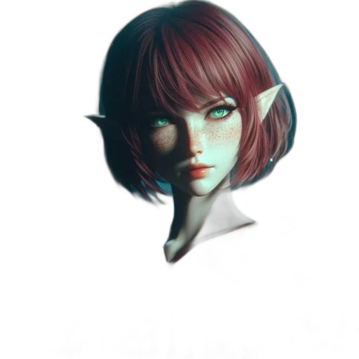 face, staff, mask, creature transparent PNG cut-out