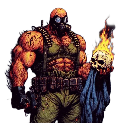 comic book art, concept art, pixel art, muscular transparent PNG cut-out