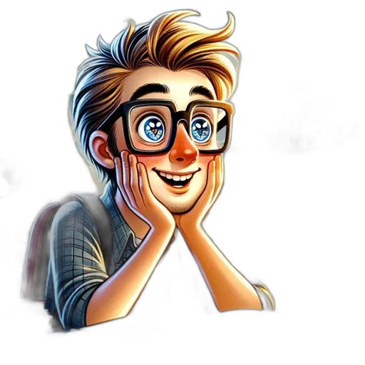 face, staff, cartoon, comic book art transparent PNG cut-out