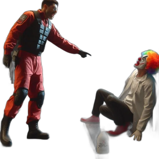 shoes, jacket, mask, creature transparent PNG cut-out