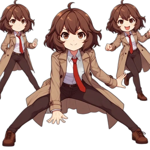 jacket, creature, weapon, staff transparent PNG cut-out