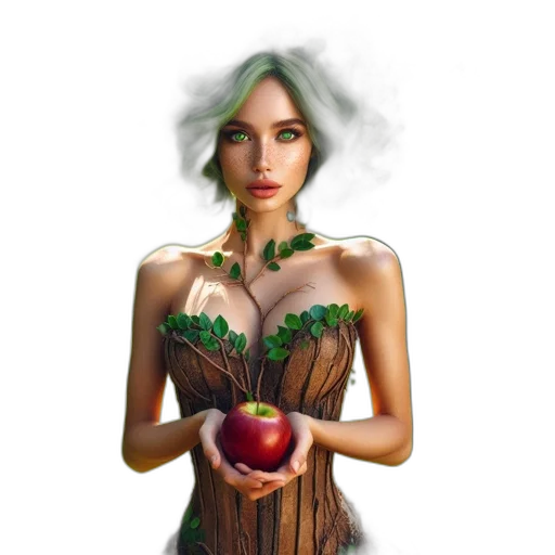 dress, jewelry, fantasy art, concept art transparent PNG cut-out