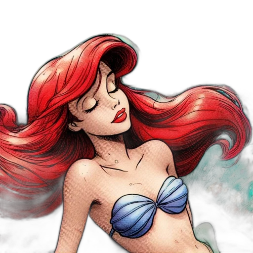 comic book art, cartoon, fantasy art, watercolor transparent PNG cut-out