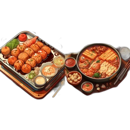 food, jewelry, 3d render, photorealistic transparent PNG cut-out