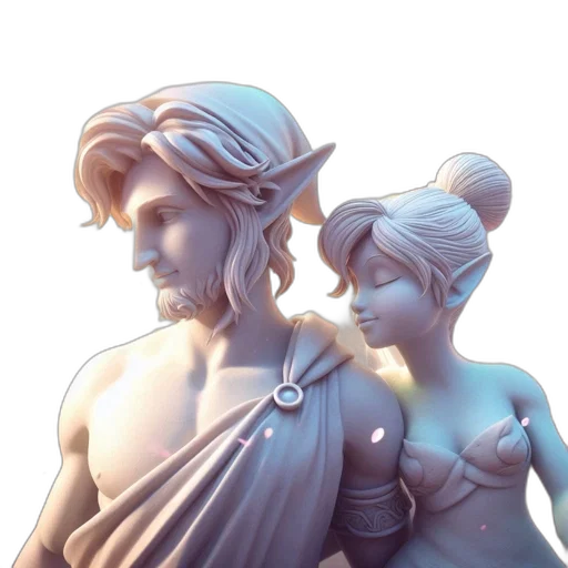 3d render, fantasy art, concept art, photorealistic transparent PNG cut-out