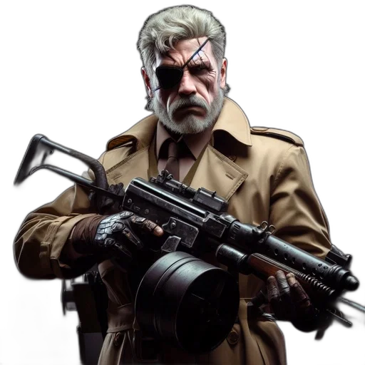 weapon, staff, jacket, concept art transparent PNG cut-out