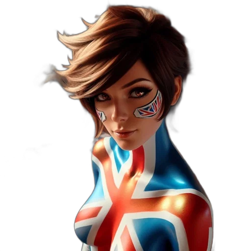 face, concept art, comic book art, cartoon transparent PNG cut-out