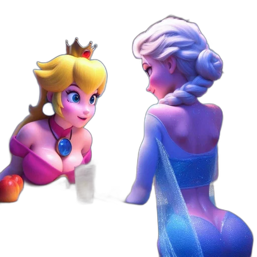 crown, dress, concept art, 3d render transparent PNG cut-out