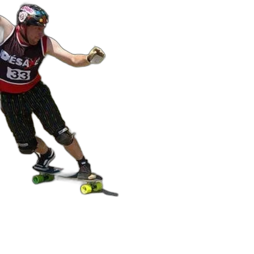 skateboarder, wearing, red, black transparent PNG cut-out