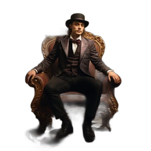 hat, furniture, jacket, staff transparent PNG cut-out