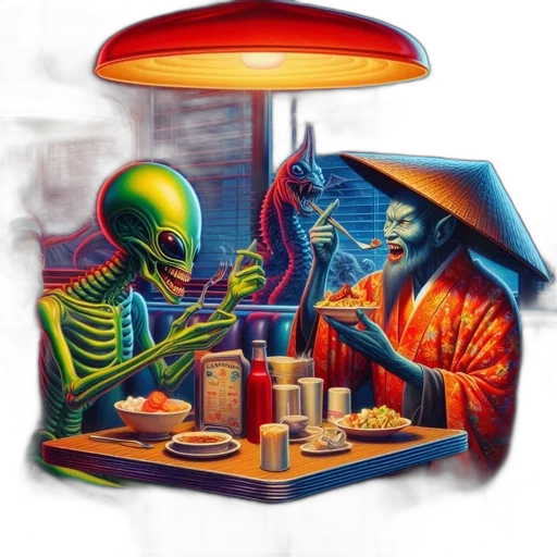 food, robot, furniture, creature transparent PNG cut-out