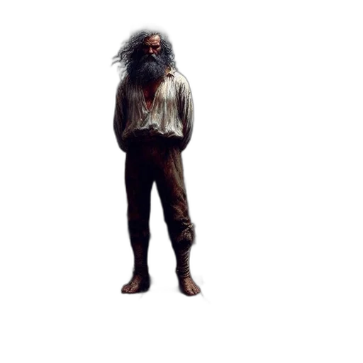 creature, animal, staff, hair transparent PNG cut-out