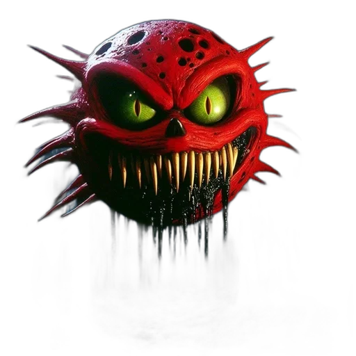creature, mask, concept art, 3d render transparent PNG cut-out
