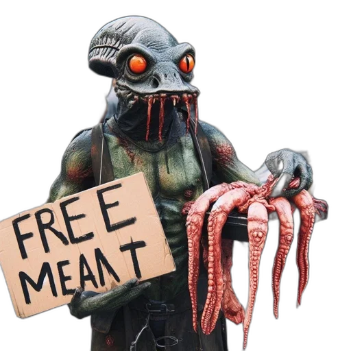creature, food, robot, animal transparent PNG cut-out