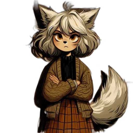 staff, jacket, animal, mask transparent PNG cut-out
