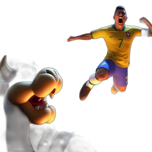 3d render, concept art, photorealistic, soccer transparent PNG cut-out