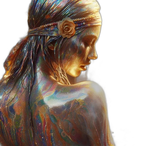 jewelry, dress, photorealistic, fantasy art transparent PNG cut-out