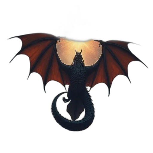 dragon, staff, mask, creature transparent PNG cut-out