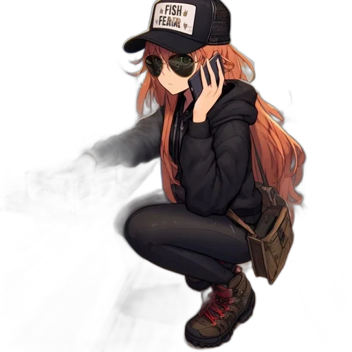 jacket, hat, staff, mask transparent PNG cut-out
