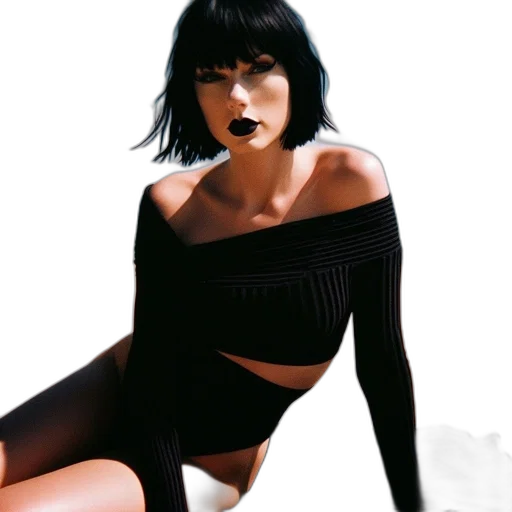 dress, jacket, creature, face transparent PNG cut-out