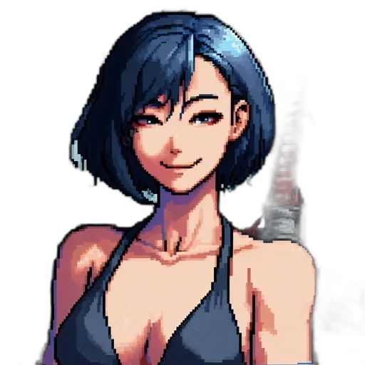 dress, staff, weapon, robot transparent PNG cut-out