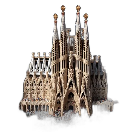 building, 3d render, concept art, photorealistic transparent PNG cut-out