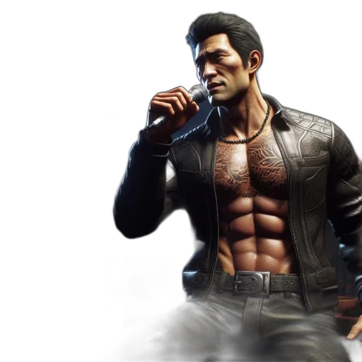 jacket, concept art, 3d render, cyberpunk transparent PNG cut-out