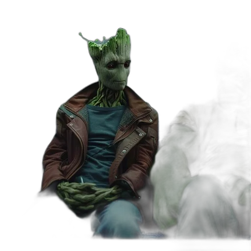 mask, creature, jacket, face transparent PNG cut-out