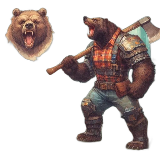 animal, staff, concept art, fantasy art transparent PNG cut-out