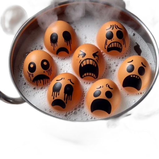 food, mask, photorealistic, boiling transparent PNG cut-out