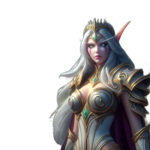 fantasy art, concept art, 3d render, pixel art transparent PNG cut-out